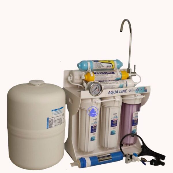 دستگاه تصفیه آب خانگی برند آکوا لاین تیپ A کد (AQUA_LINE_RO7_585)