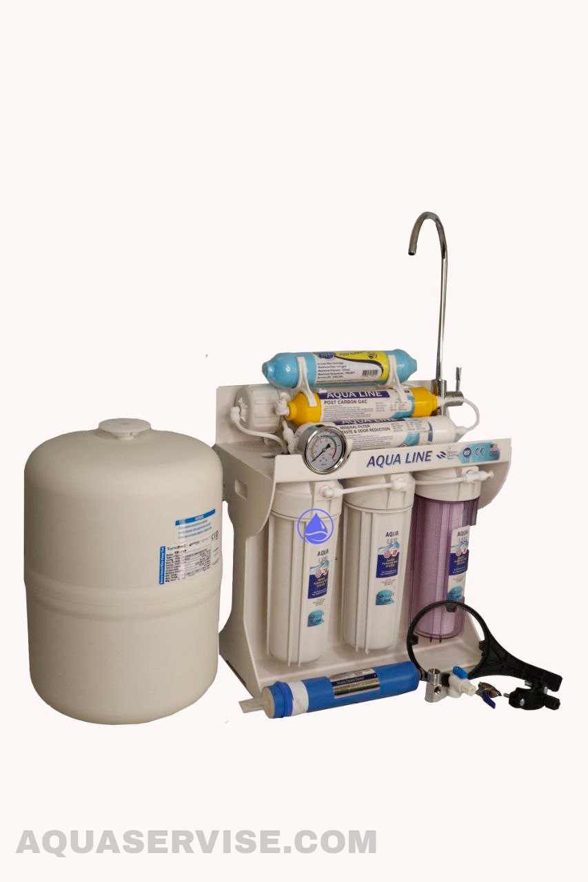 دستگاه تصفیه آب خانگی برند آکوا لاین تیپ A کد (AQUA_LINE_RO7_585)